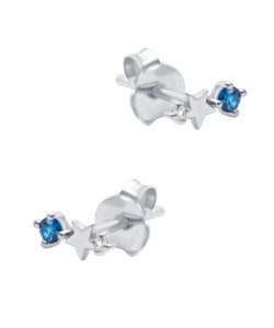 December Birthstone Silver Stud Earring STS-6807
